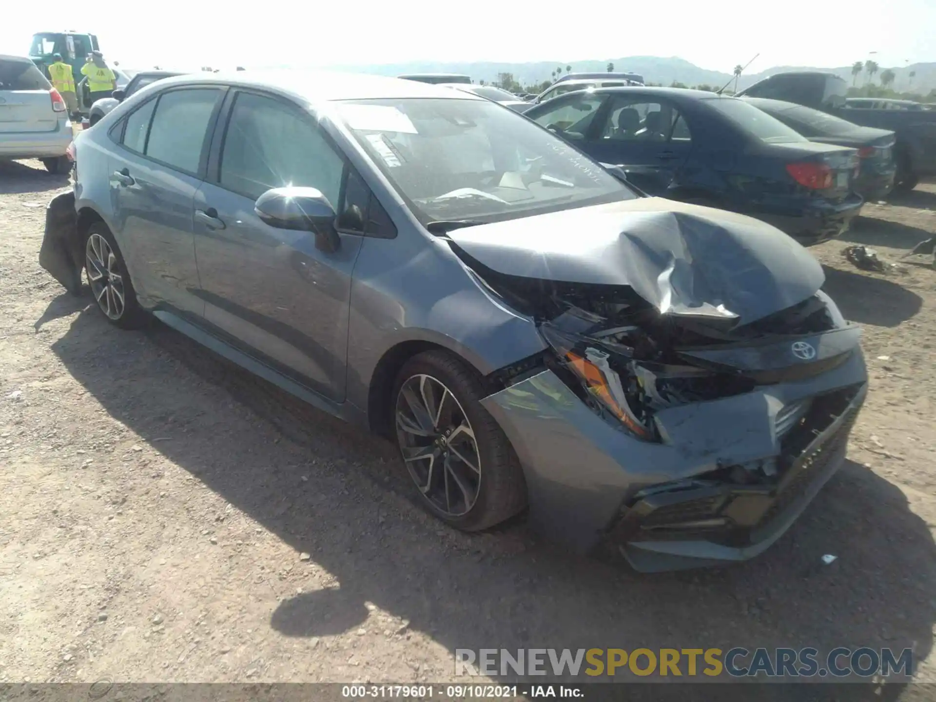 1 Photograph of a damaged car JTDS4MCE7MJ080974 TOYOTA COROLLA 2021