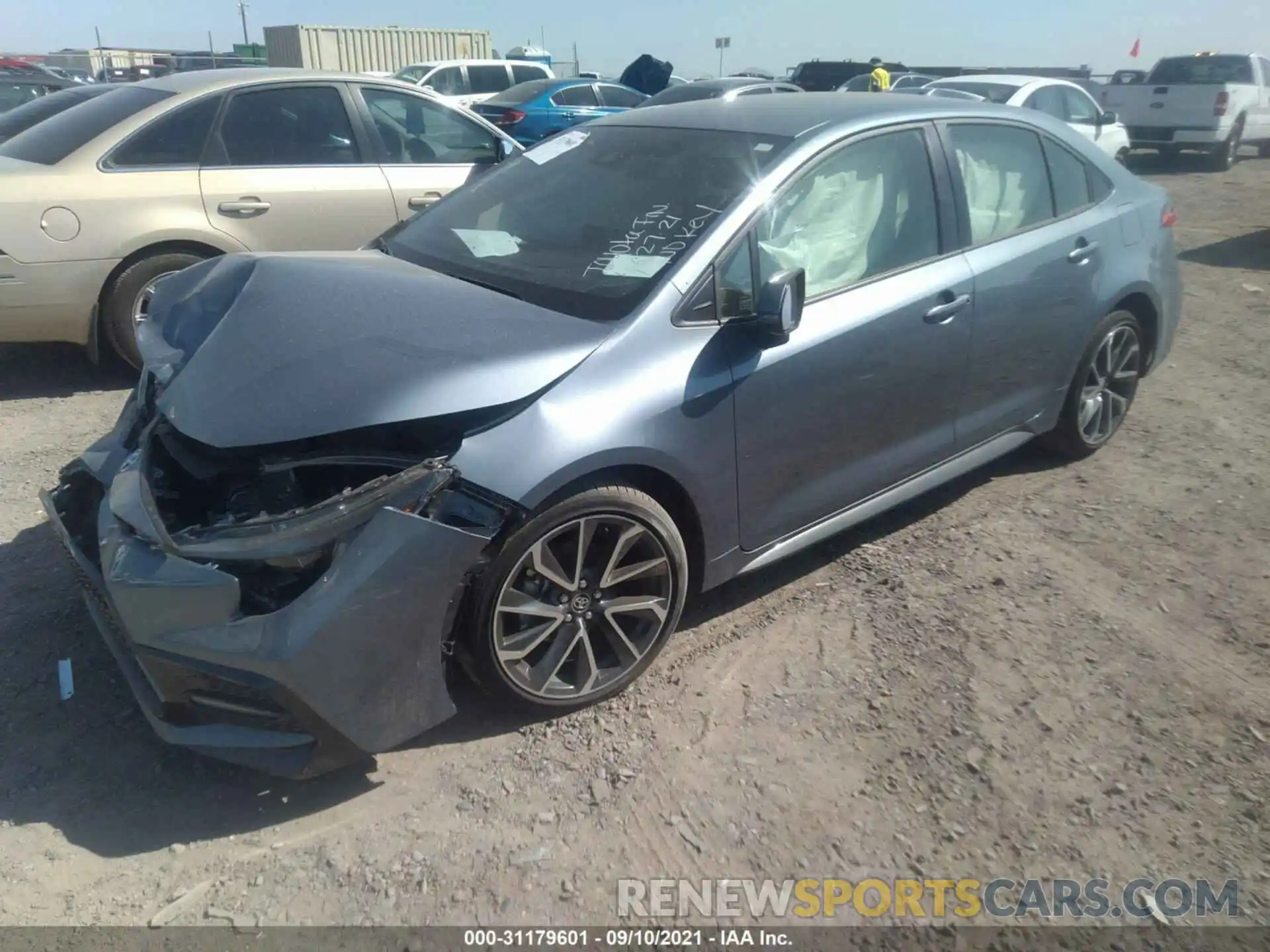 2 Photograph of a damaged car JTDS4MCE7MJ080974 TOYOTA COROLLA 2021