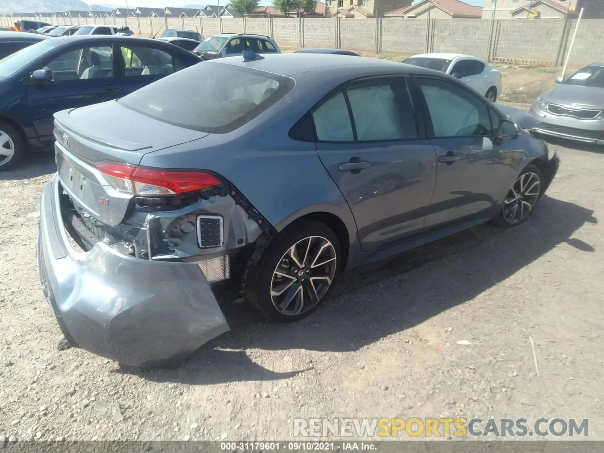 4 Photograph of a damaged car JTDS4MCE7MJ080974 TOYOTA COROLLA 2021