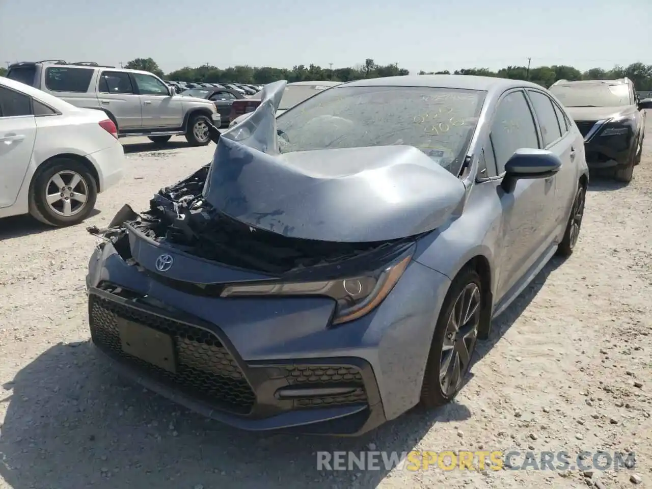 2 Photograph of a damaged car JTDS4MCE8MJ055906 TOYOTA COROLLA 2021