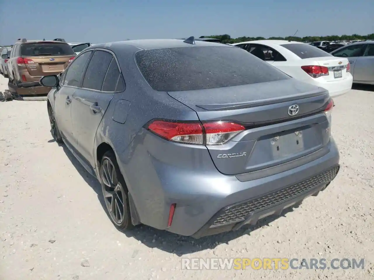 3 Photograph of a damaged car JTDS4MCE8MJ055906 TOYOTA COROLLA 2021