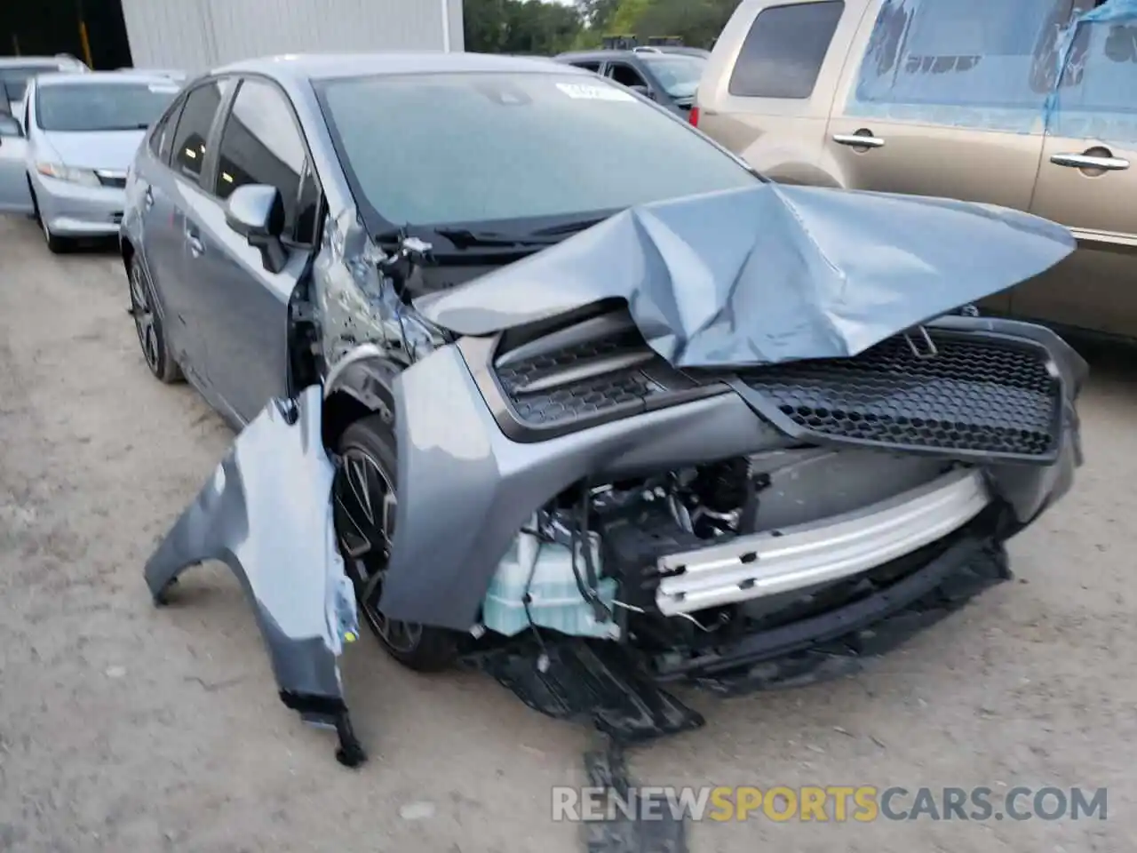 1 Photograph of a damaged car JTDS4MCE8MJ058689 TOYOTA COROLLA 2021