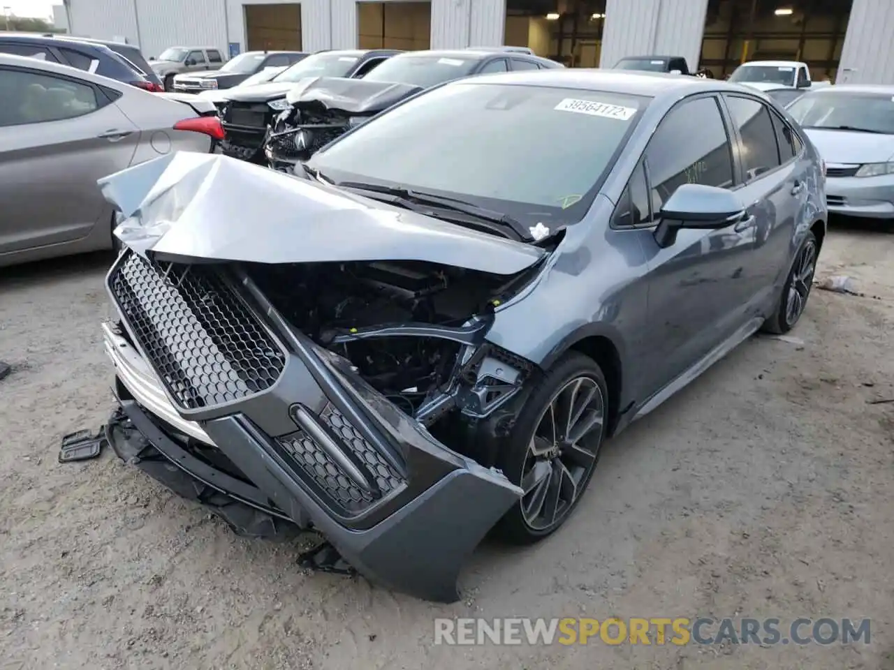 2 Photograph of a damaged car JTDS4MCE8MJ058689 TOYOTA COROLLA 2021