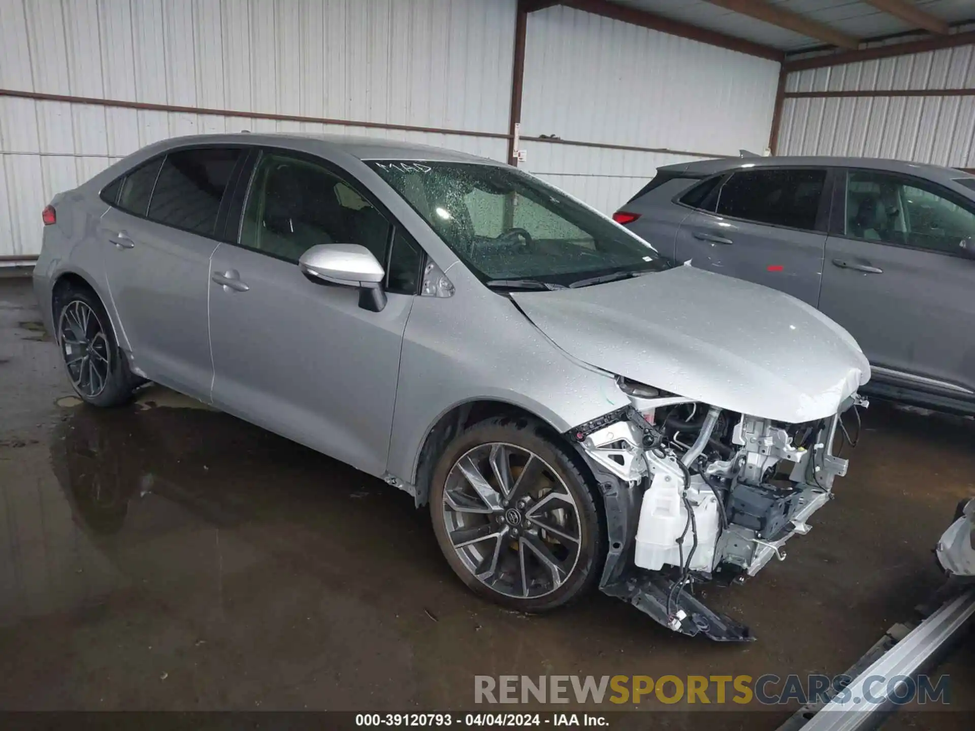 1 Photograph of a damaged car JTDS4MCE8MJ059602 TOYOTA COROLLA 2021