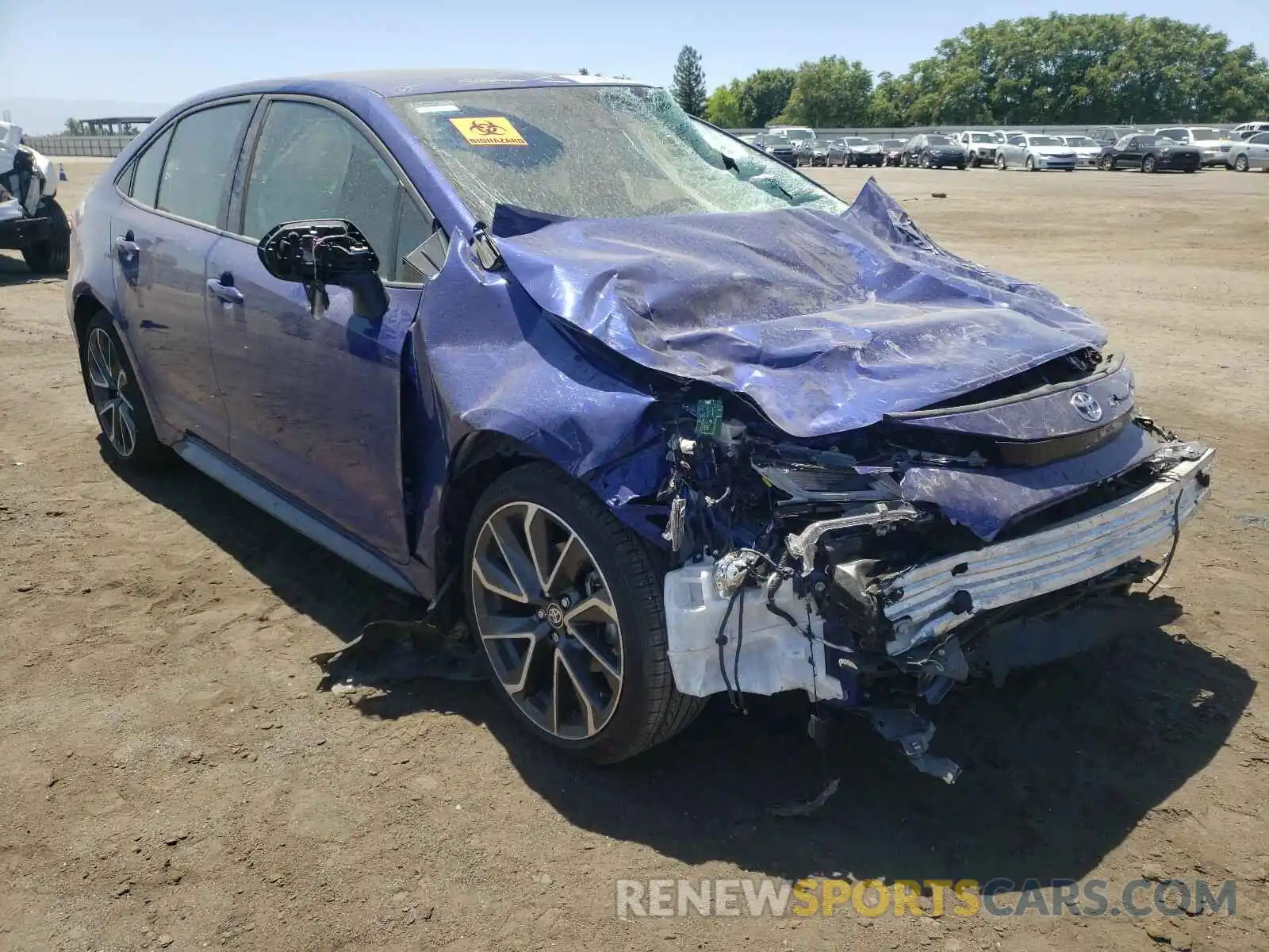 1 Photograph of a damaged car JTDS4MCE8MJ061091 TOYOTA COROLLA 2021