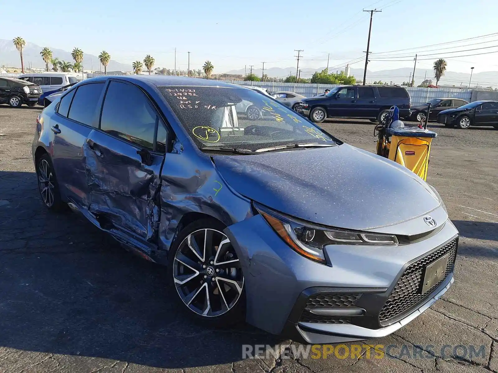 1 Photograph of a damaged car JTDS4MCE8MJ061561 TOYOTA COROLLA 2021