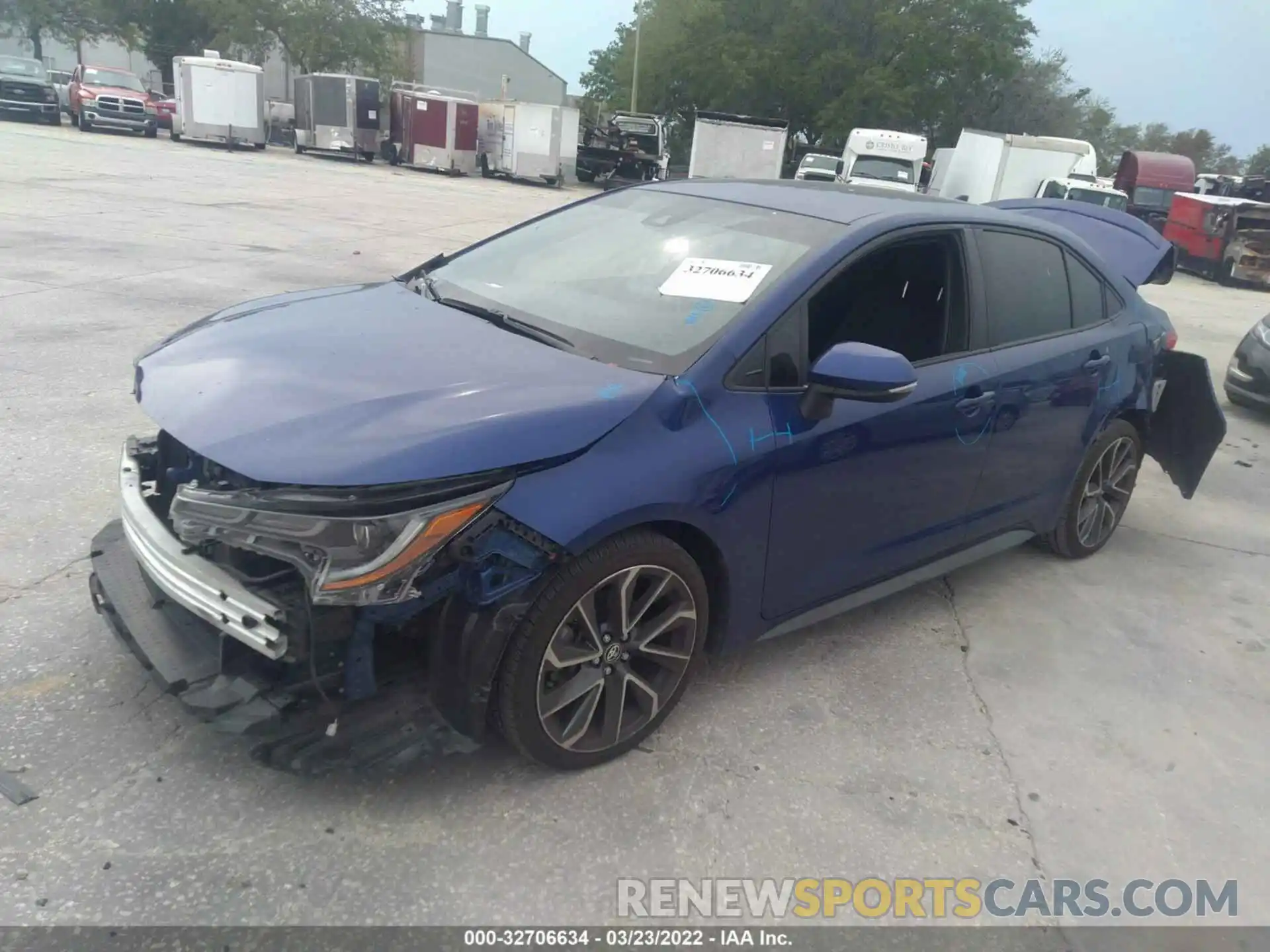 2 Photograph of a damaged car JTDS4MCE8MJ063228 TOYOTA COROLLA 2021