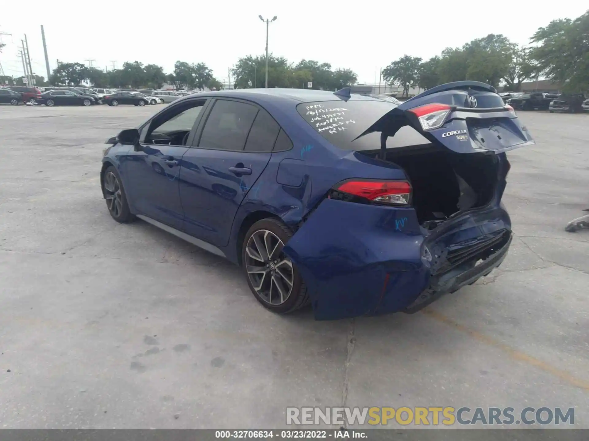 3 Photograph of a damaged car JTDS4MCE8MJ063228 TOYOTA COROLLA 2021