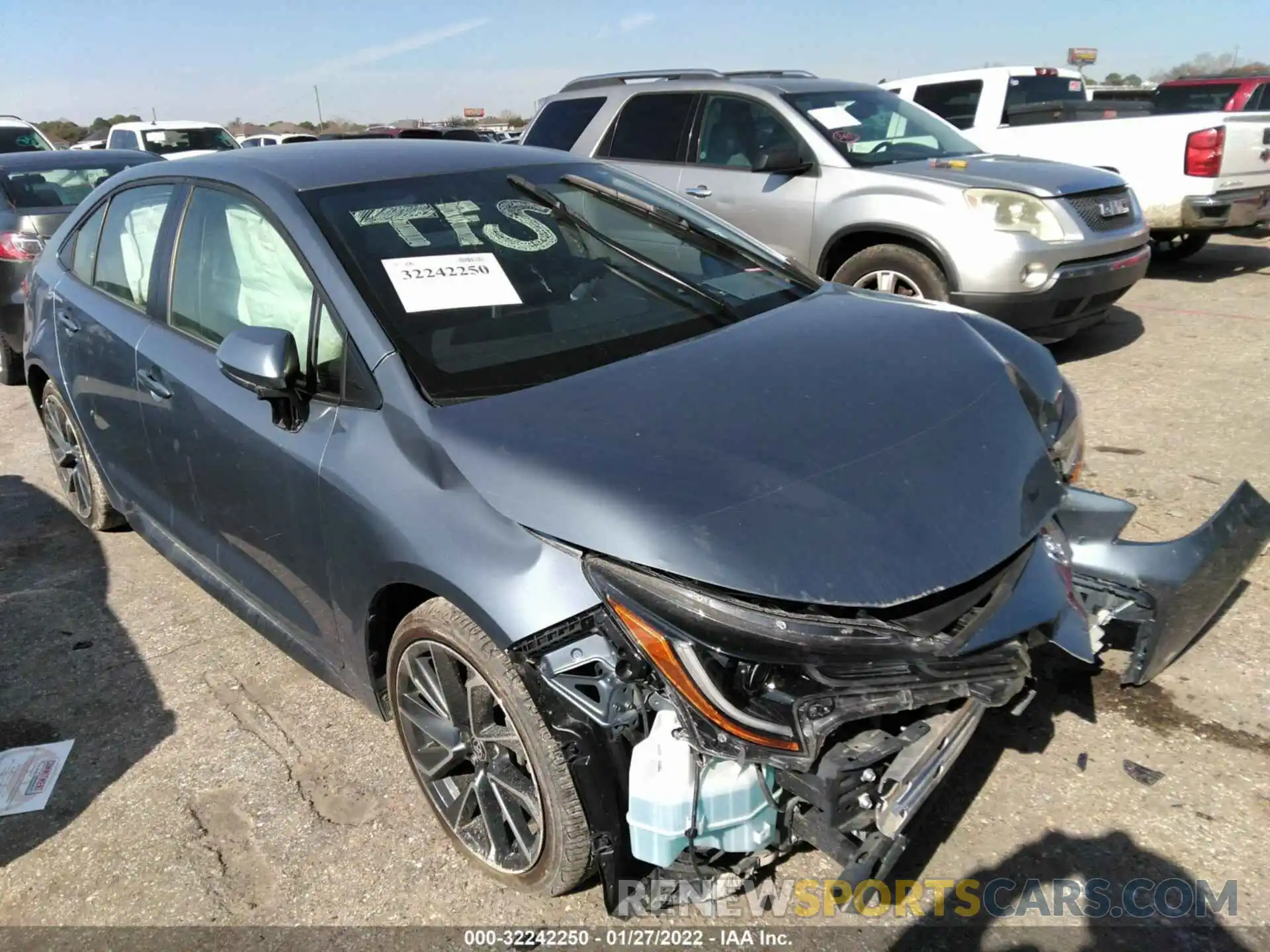 1 Photograph of a damaged car JTDS4MCE8MJ063309 TOYOTA COROLLA 2021