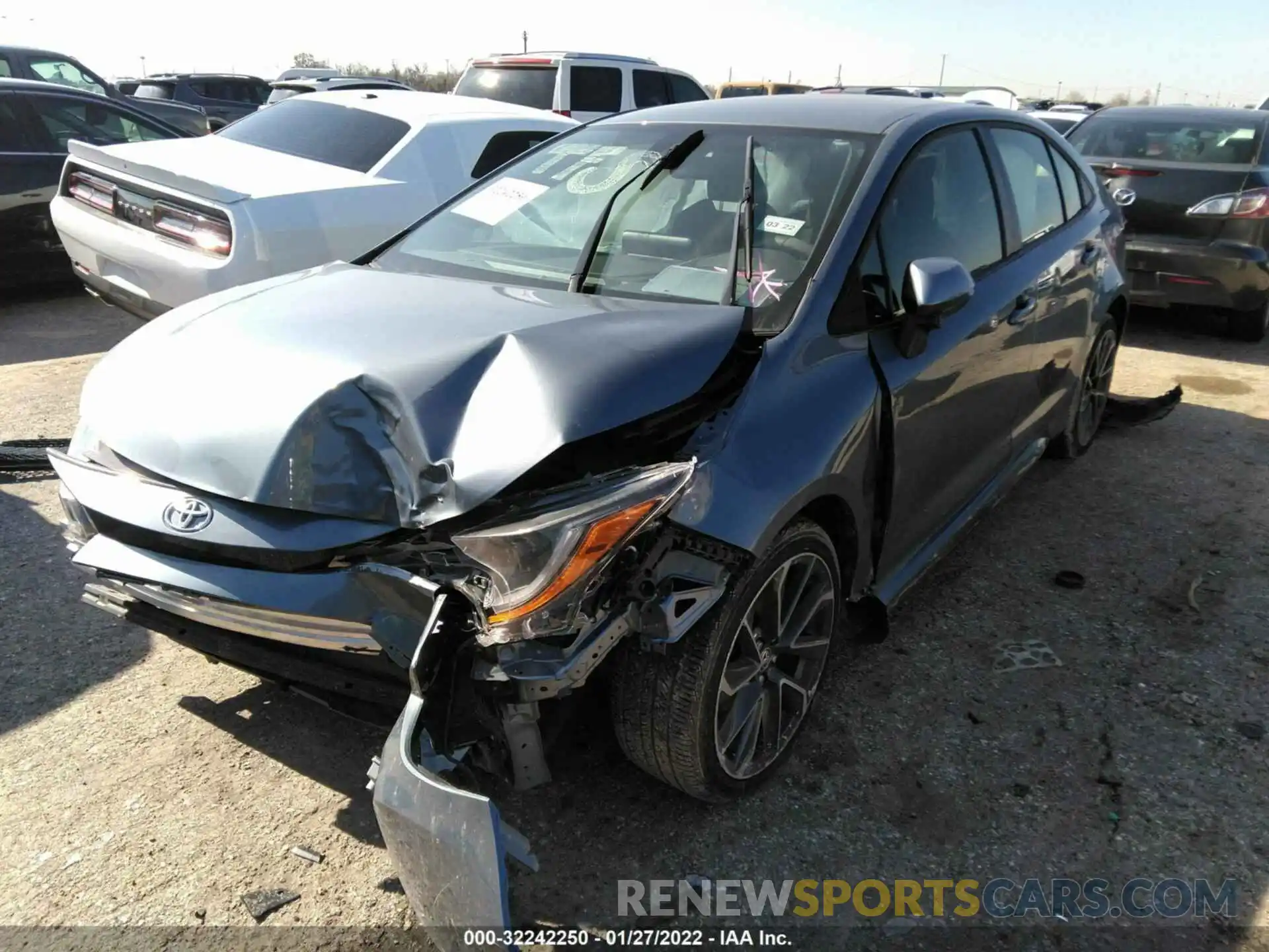 2 Photograph of a damaged car JTDS4MCE8MJ063309 TOYOTA COROLLA 2021