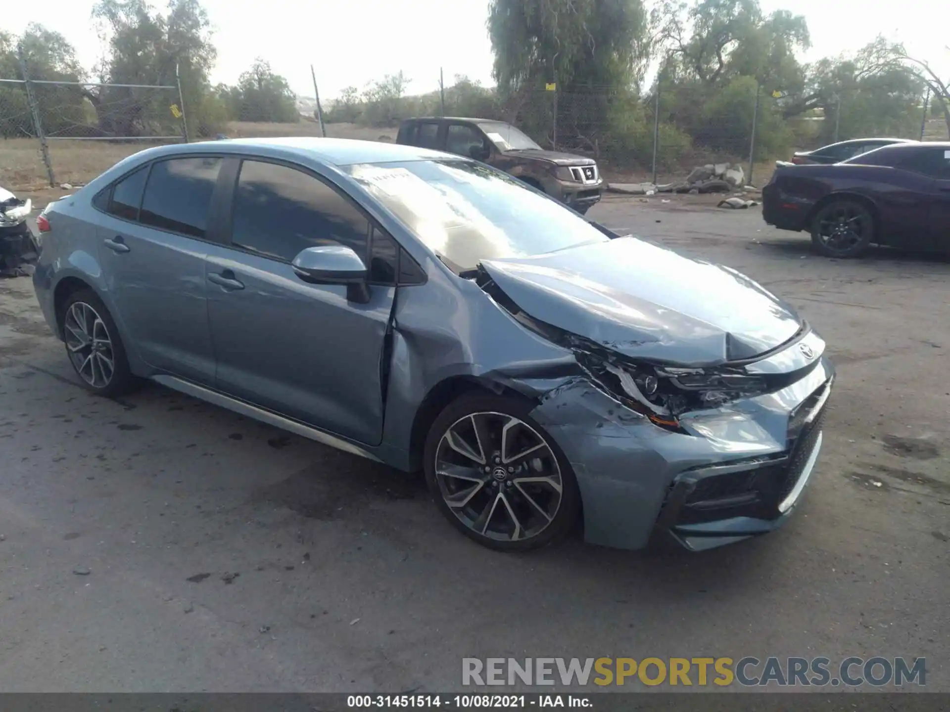 1 Photograph of a damaged car JTDS4MCE8MJ063732 TOYOTA COROLLA 2021