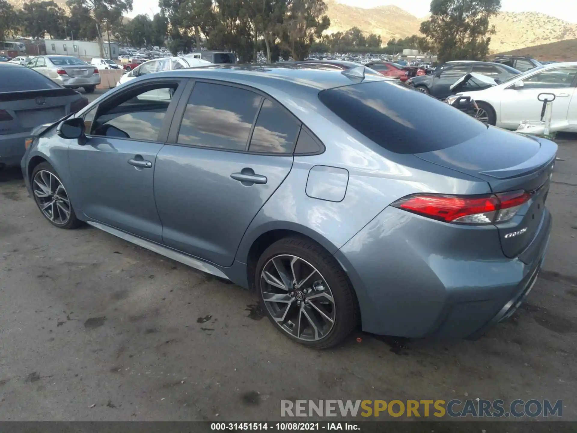 3 Photograph of a damaged car JTDS4MCE8MJ063732 TOYOTA COROLLA 2021