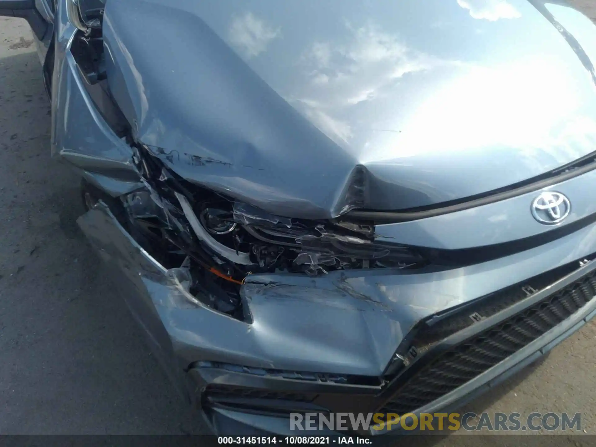 6 Photograph of a damaged car JTDS4MCE8MJ063732 TOYOTA COROLLA 2021