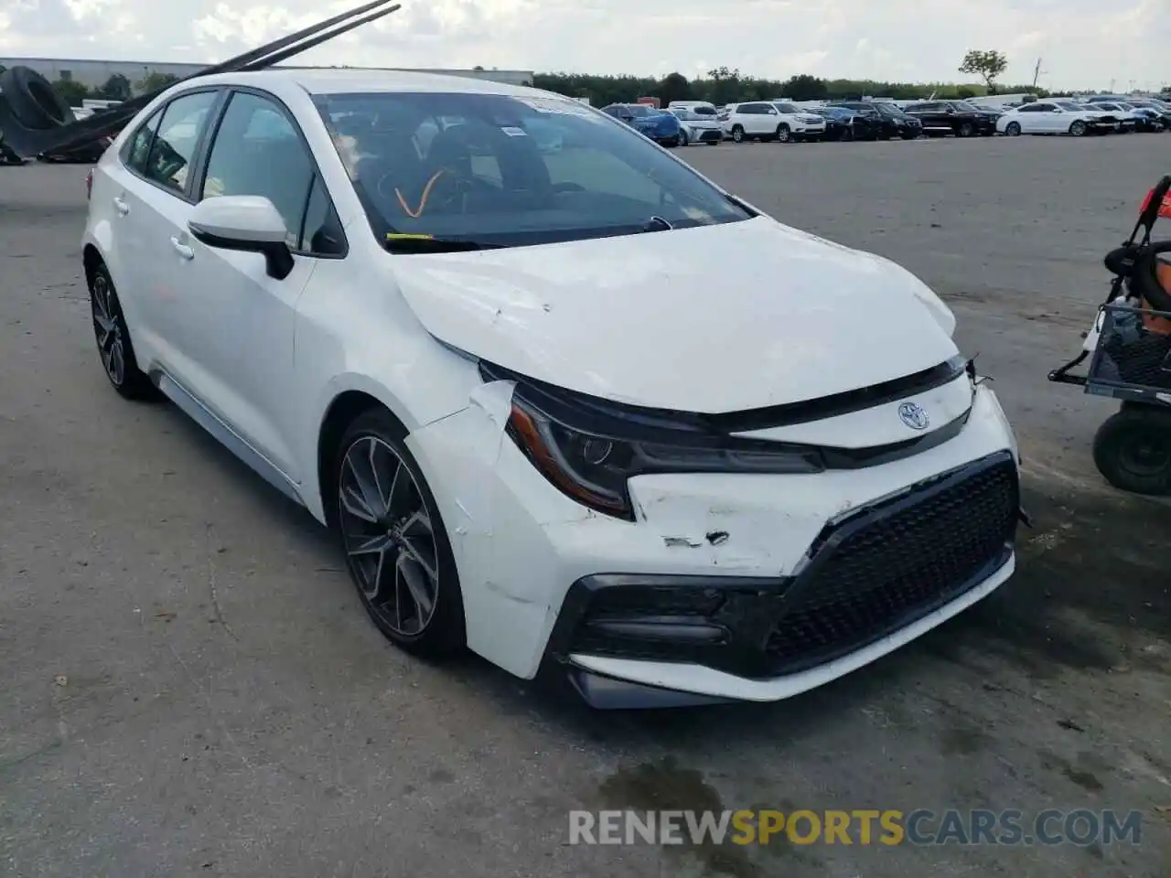 1 Photograph of a damaged car JTDS4MCE8MJ064346 TOYOTA COROLLA 2021