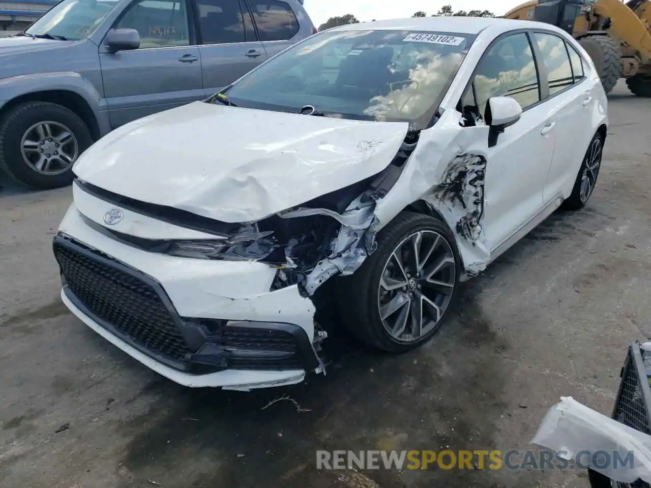 2 Photograph of a damaged car JTDS4MCE8MJ064346 TOYOTA COROLLA 2021