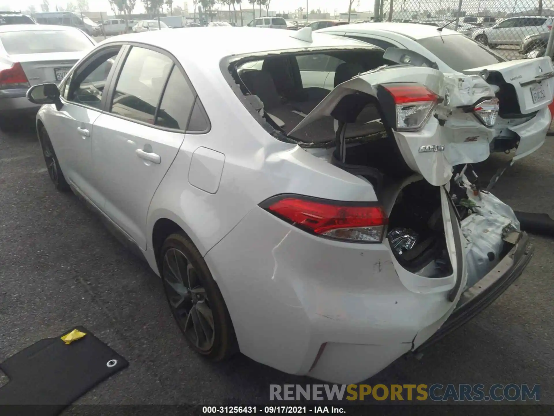 3 Photograph of a damaged car JTDS4MCE8MJ064461 TOYOTA COROLLA 2021