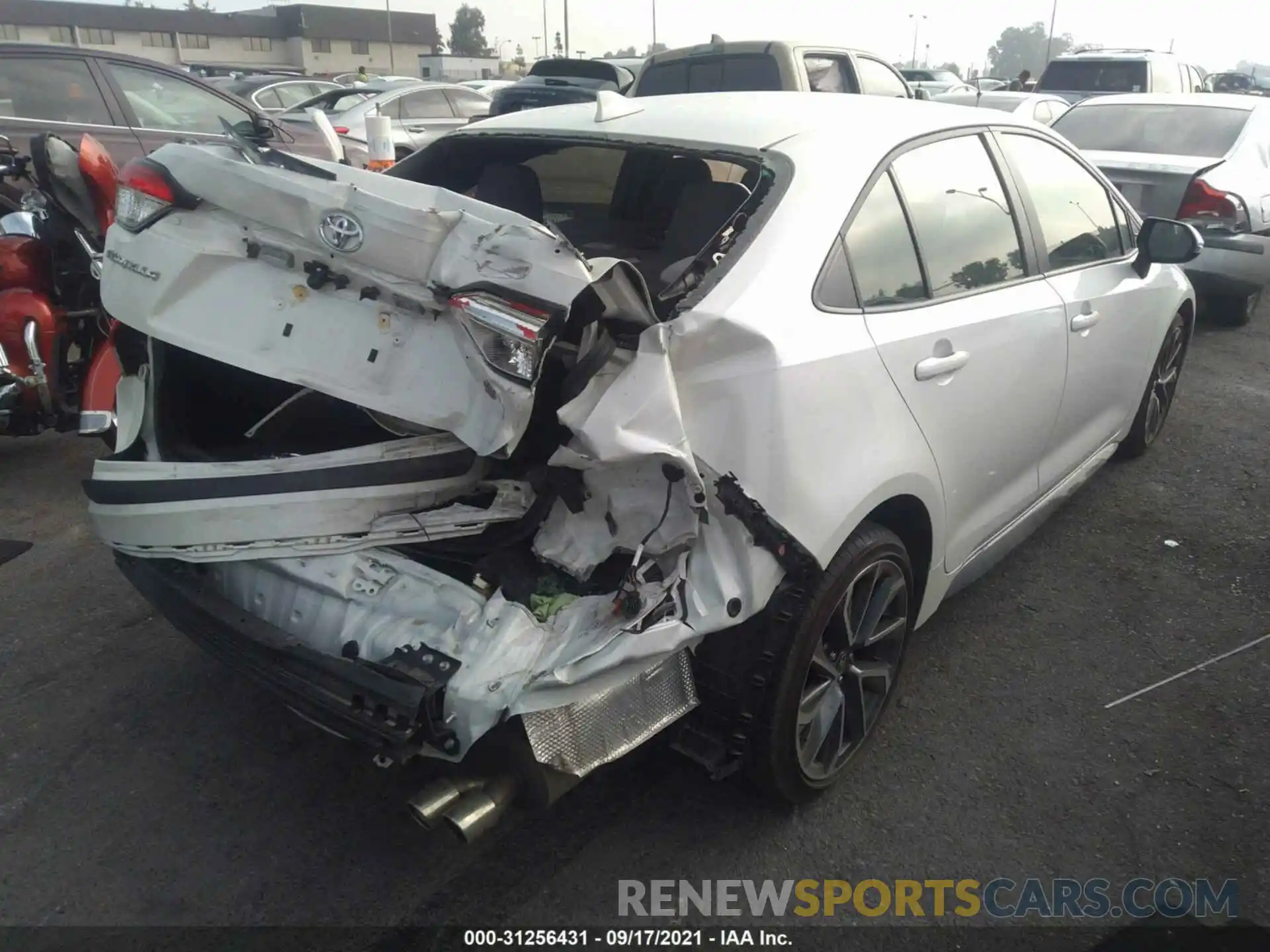 4 Photograph of a damaged car JTDS4MCE8MJ064461 TOYOTA COROLLA 2021