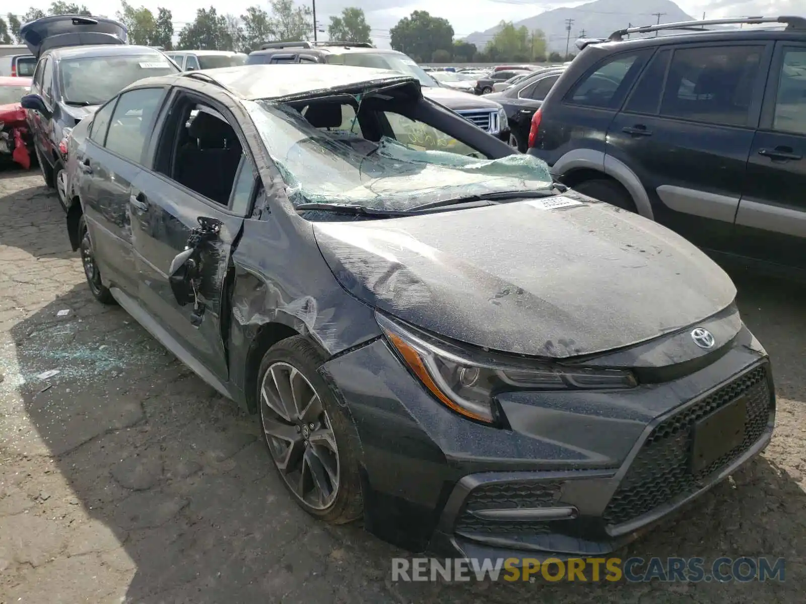 1 Photograph of a damaged car JTDS4MCE8MJ065996 TOYOTA COROLLA 2021