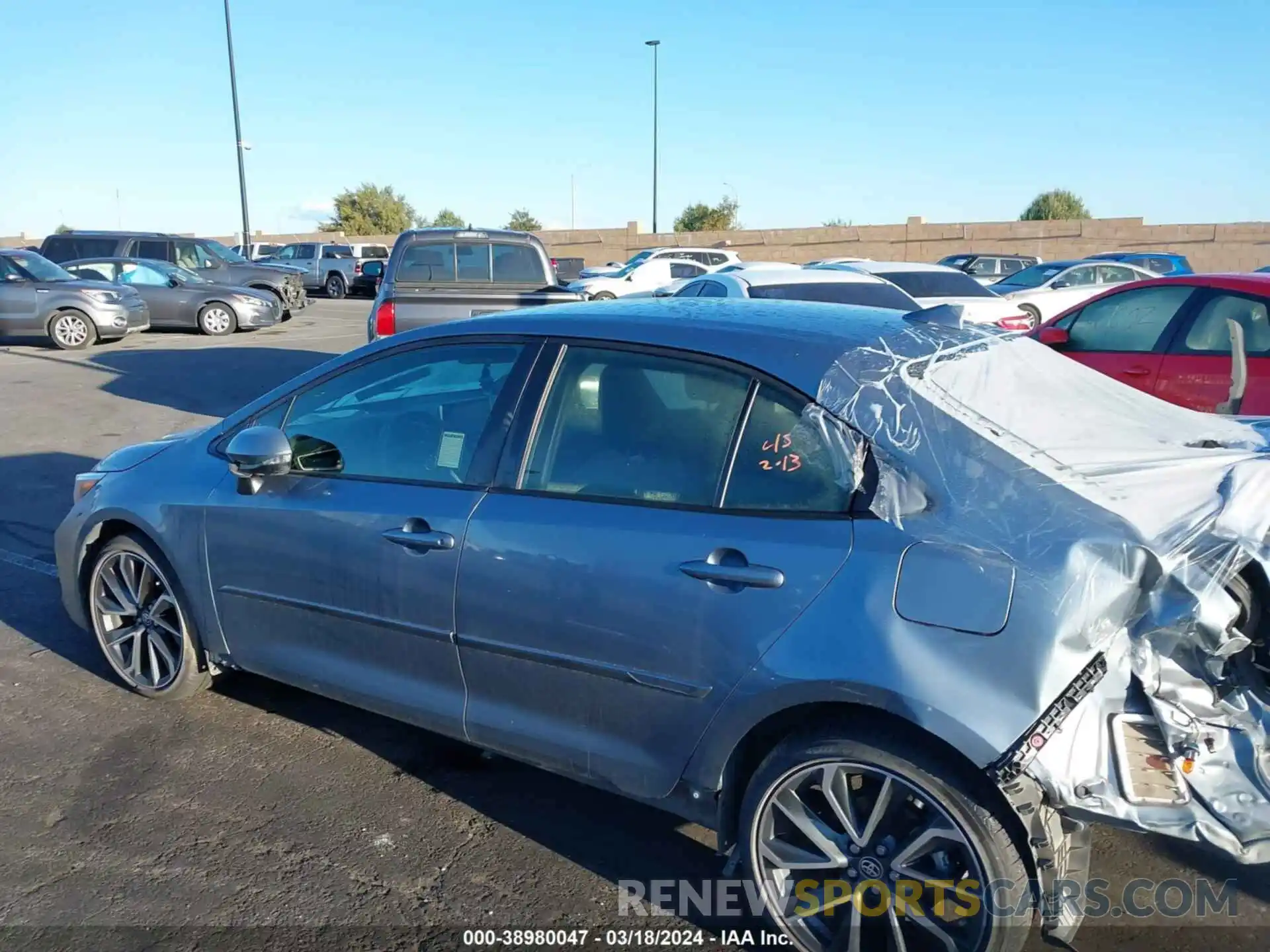 15 Photograph of a damaged car JTDS4MCE8MJ071295 TOYOTA COROLLA 2021