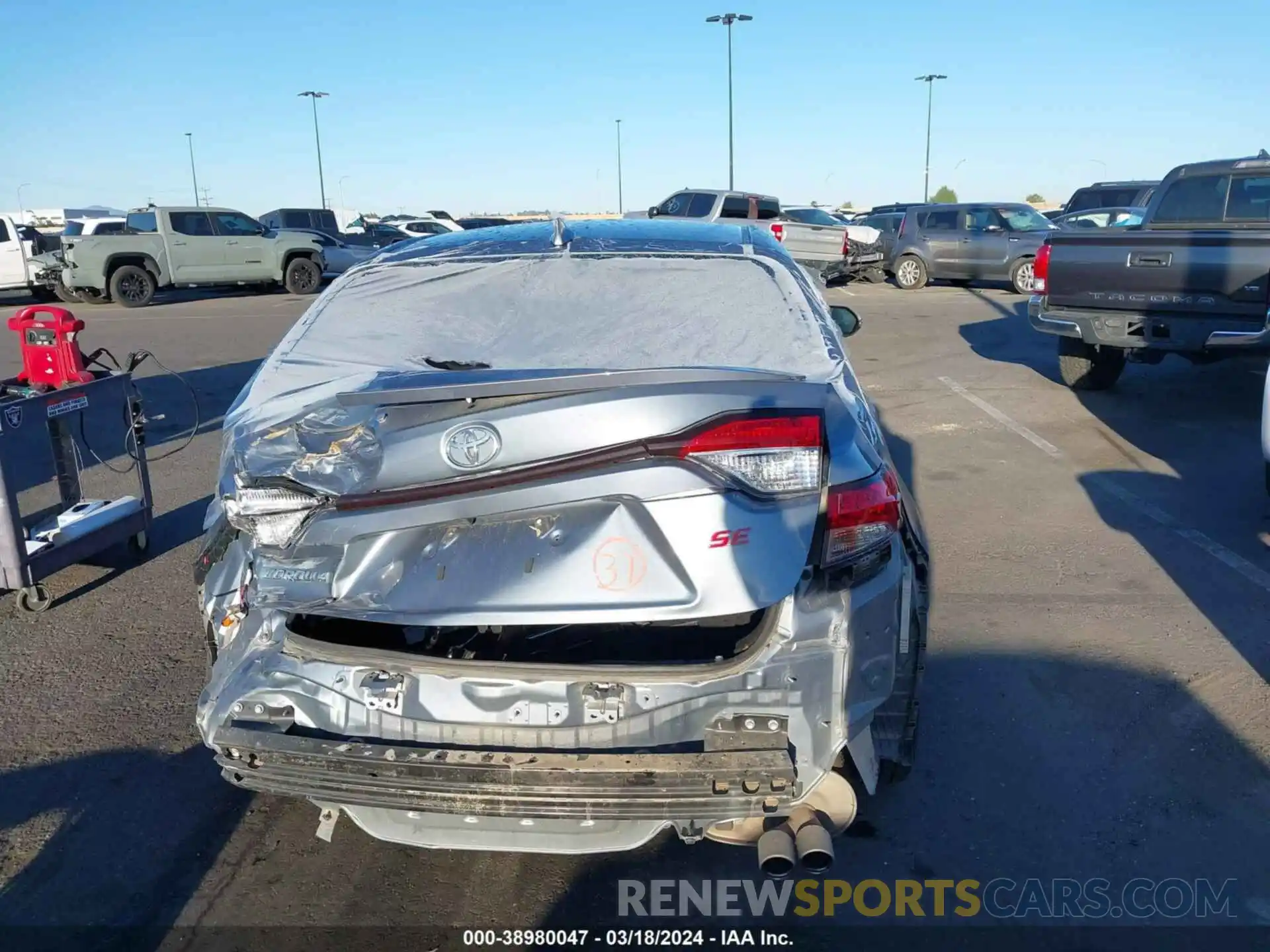 17 Photograph of a damaged car JTDS4MCE8MJ071295 TOYOTA COROLLA 2021