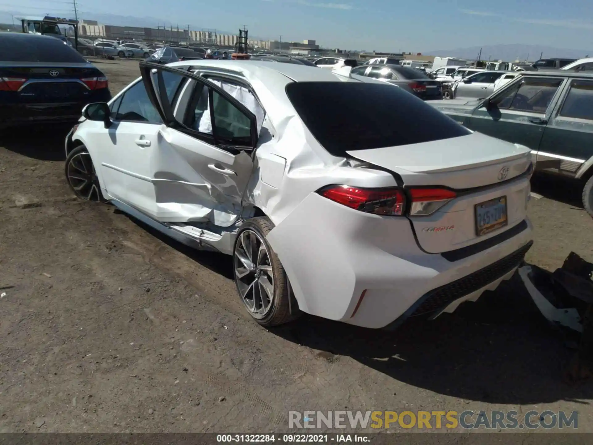 3 Photograph of a damaged car JTDS4MCE8MJ072818 TOYOTA COROLLA 2021