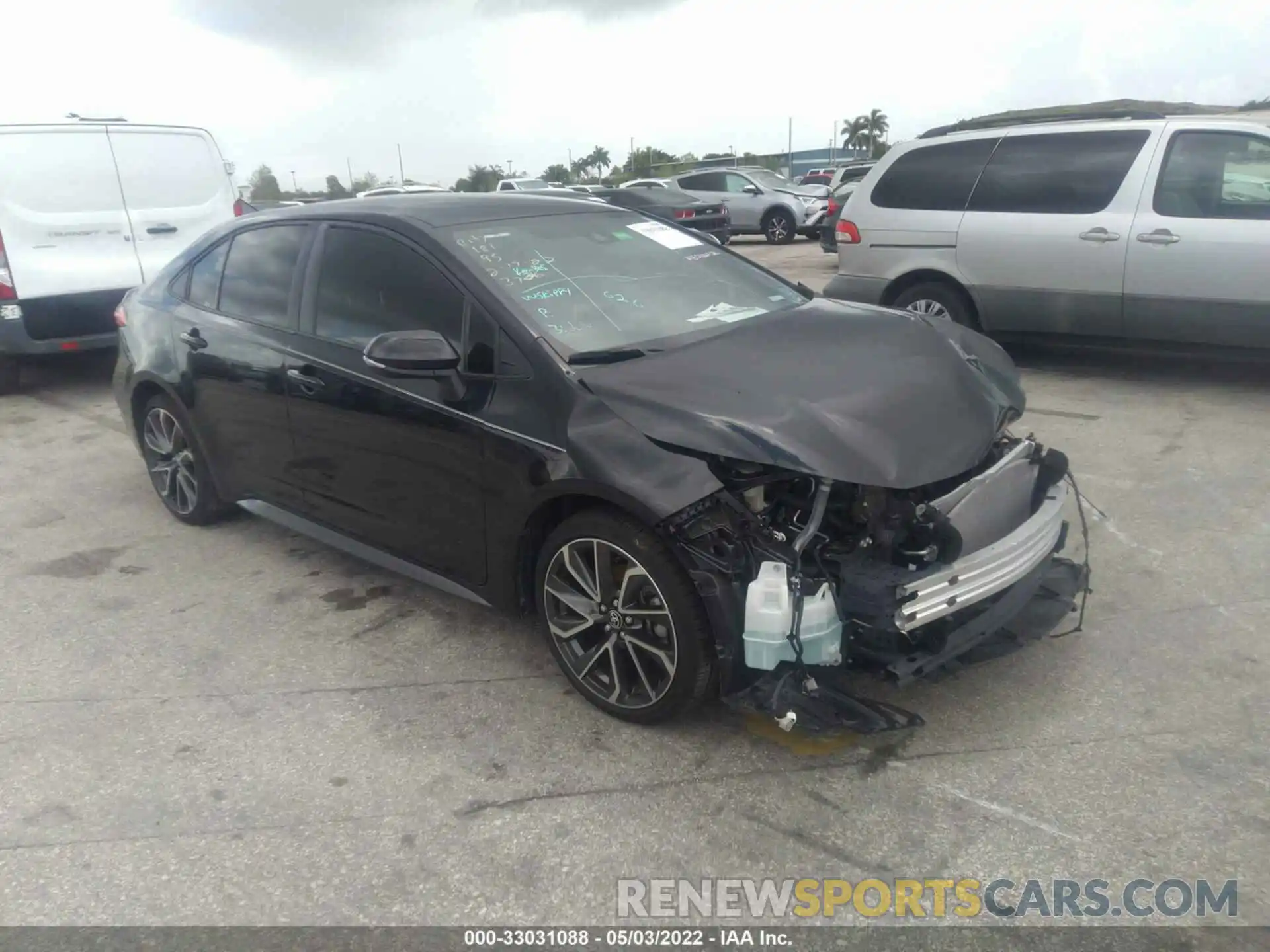 1 Photograph of a damaged car JTDS4MCE8MJ073726 TOYOTA COROLLA 2021