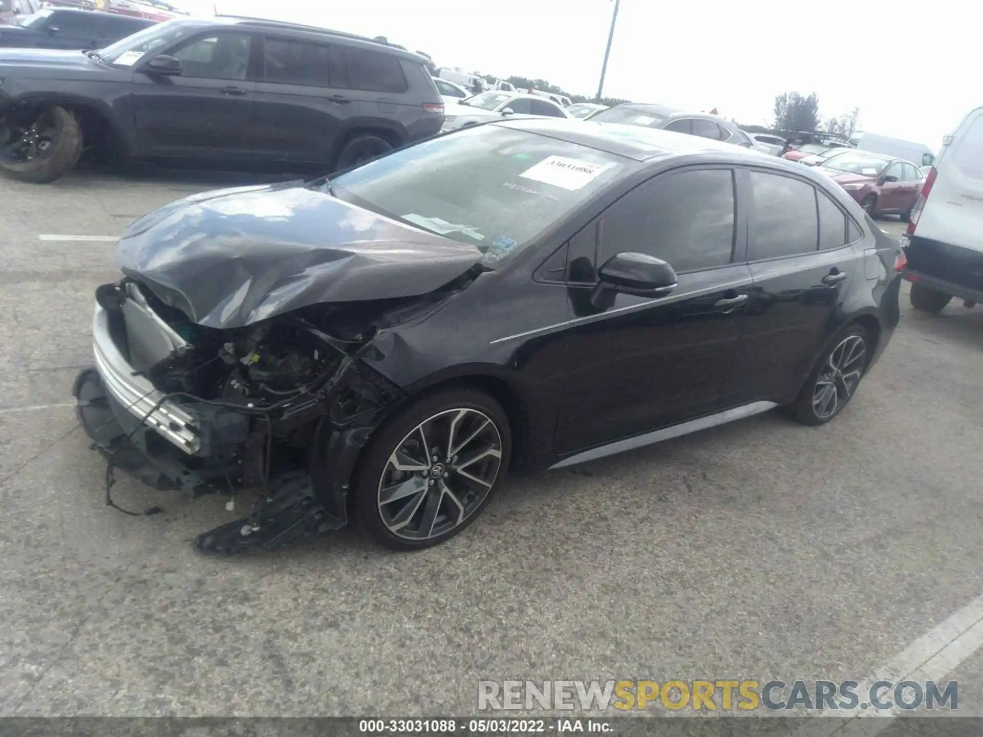 2 Photograph of a damaged car JTDS4MCE8MJ073726 TOYOTA COROLLA 2021