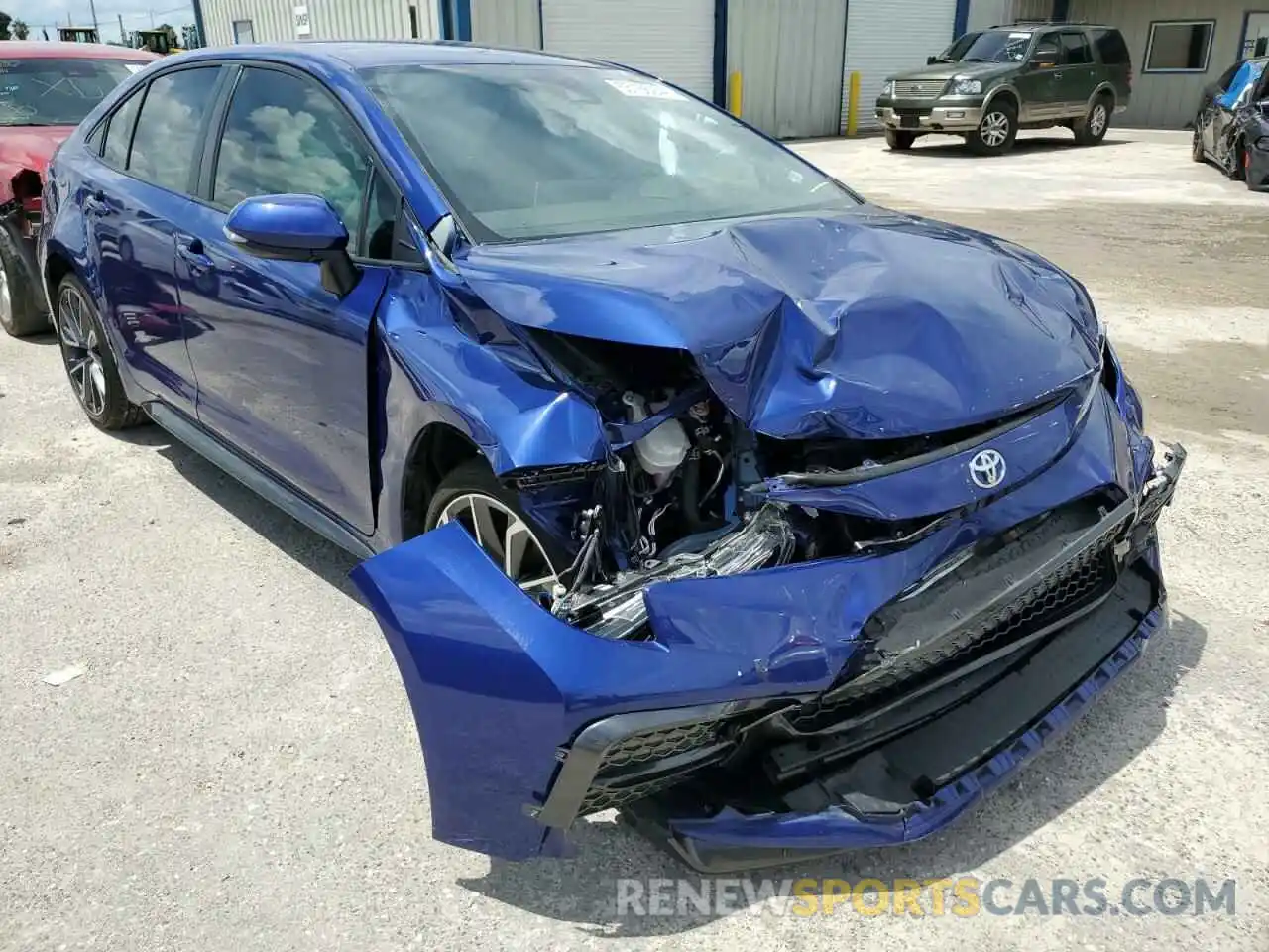 1 Photograph of a damaged car JTDS4MCE8MJ075749 TOYOTA COROLLA 2021