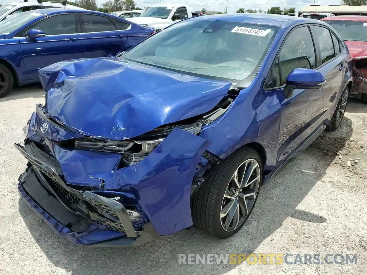 2 Photograph of a damaged car JTDS4MCE8MJ075749 TOYOTA COROLLA 2021