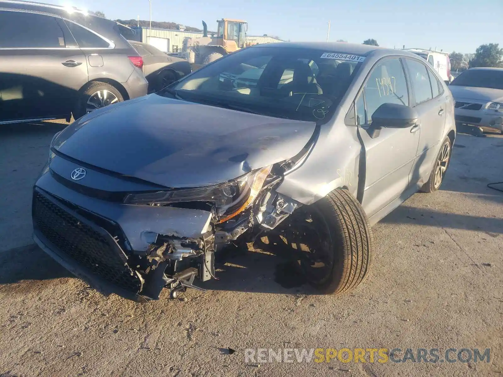 2 Photograph of a damaged car JTDS4MCE8MJ077064 TOYOTA COROLLA 2021