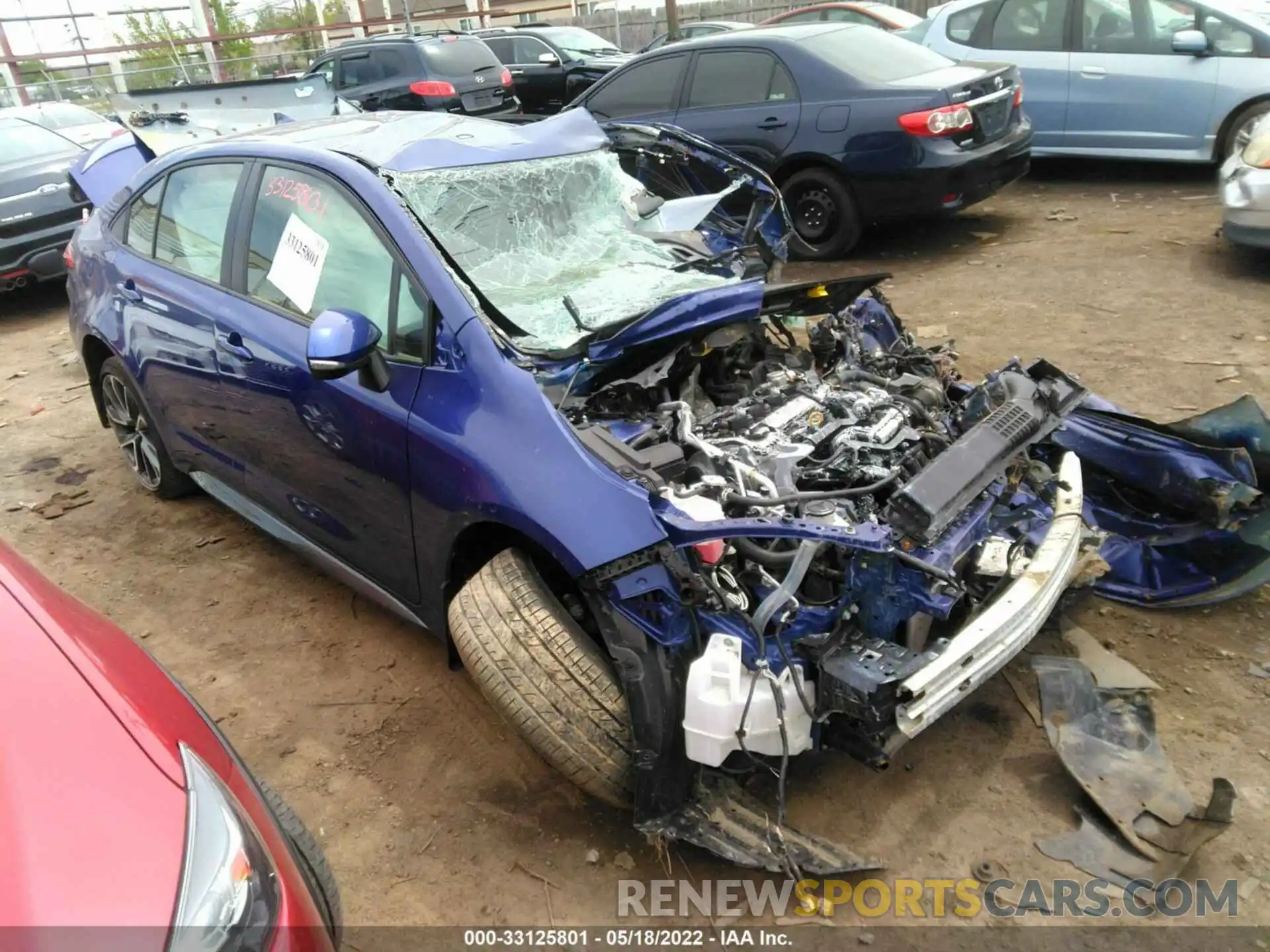 1 Photograph of a damaged car JTDS4MCE8MJ077579 TOYOTA COROLLA 2021