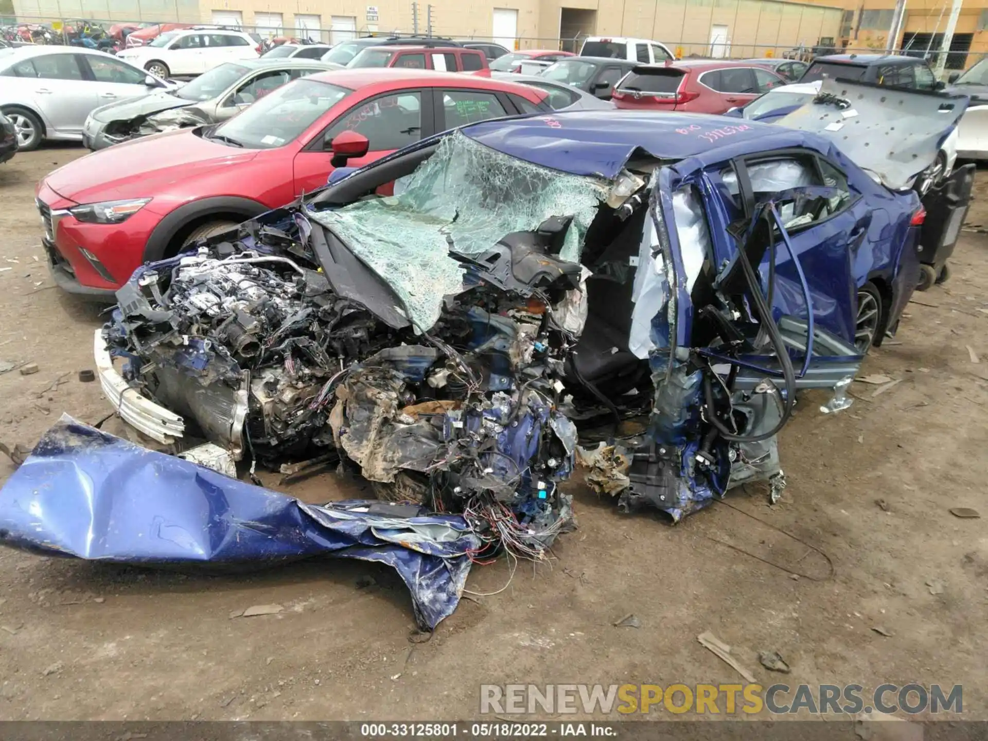 2 Photograph of a damaged car JTDS4MCE8MJ077579 TOYOTA COROLLA 2021