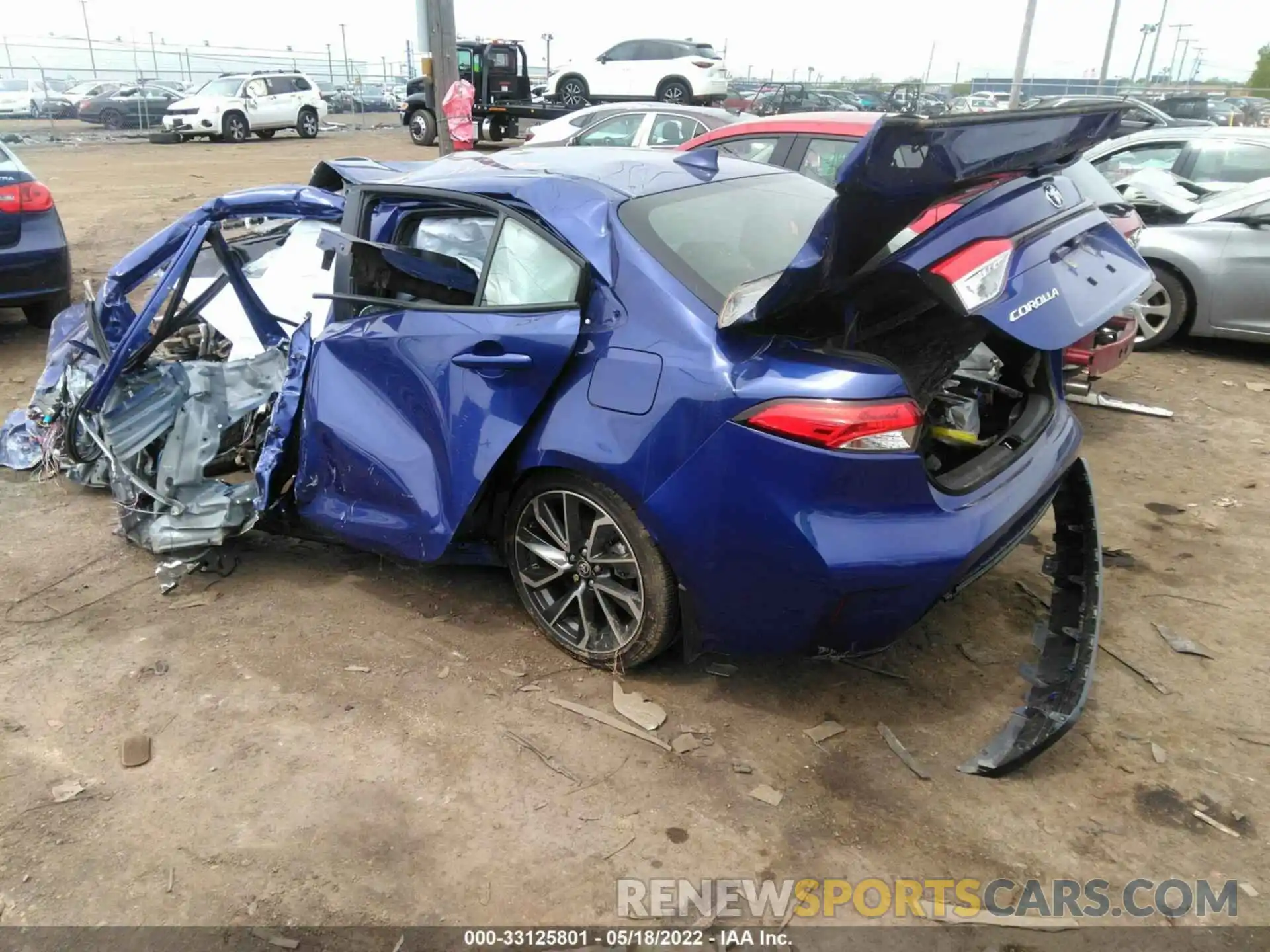 3 Photograph of a damaged car JTDS4MCE8MJ077579 TOYOTA COROLLA 2021