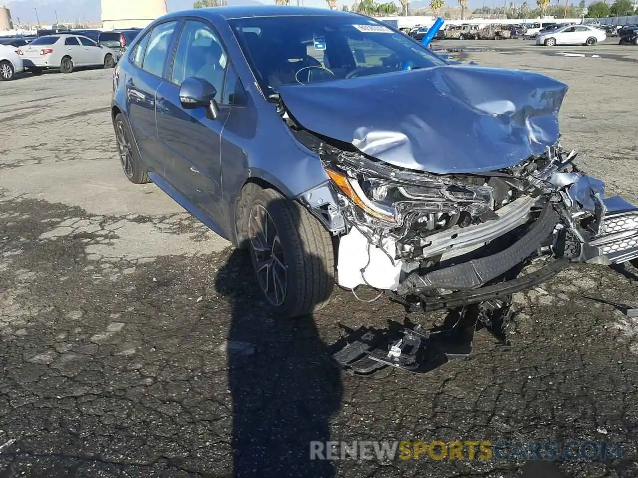 1 Photograph of a damaged car JTDS4MCE8MJ078022 TOYOTA COROLLA 2021