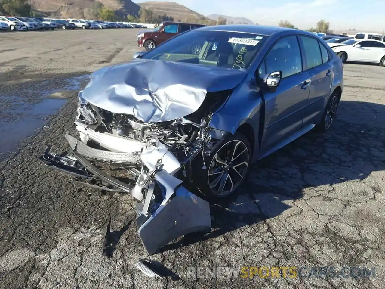 2 Photograph of a damaged car JTDS4MCE8MJ078022 TOYOTA COROLLA 2021