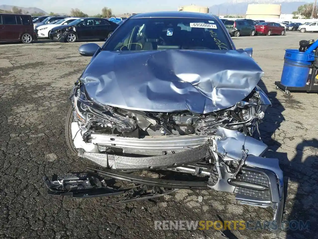 9 Photograph of a damaged car JTDS4MCE8MJ078022 TOYOTA COROLLA 2021