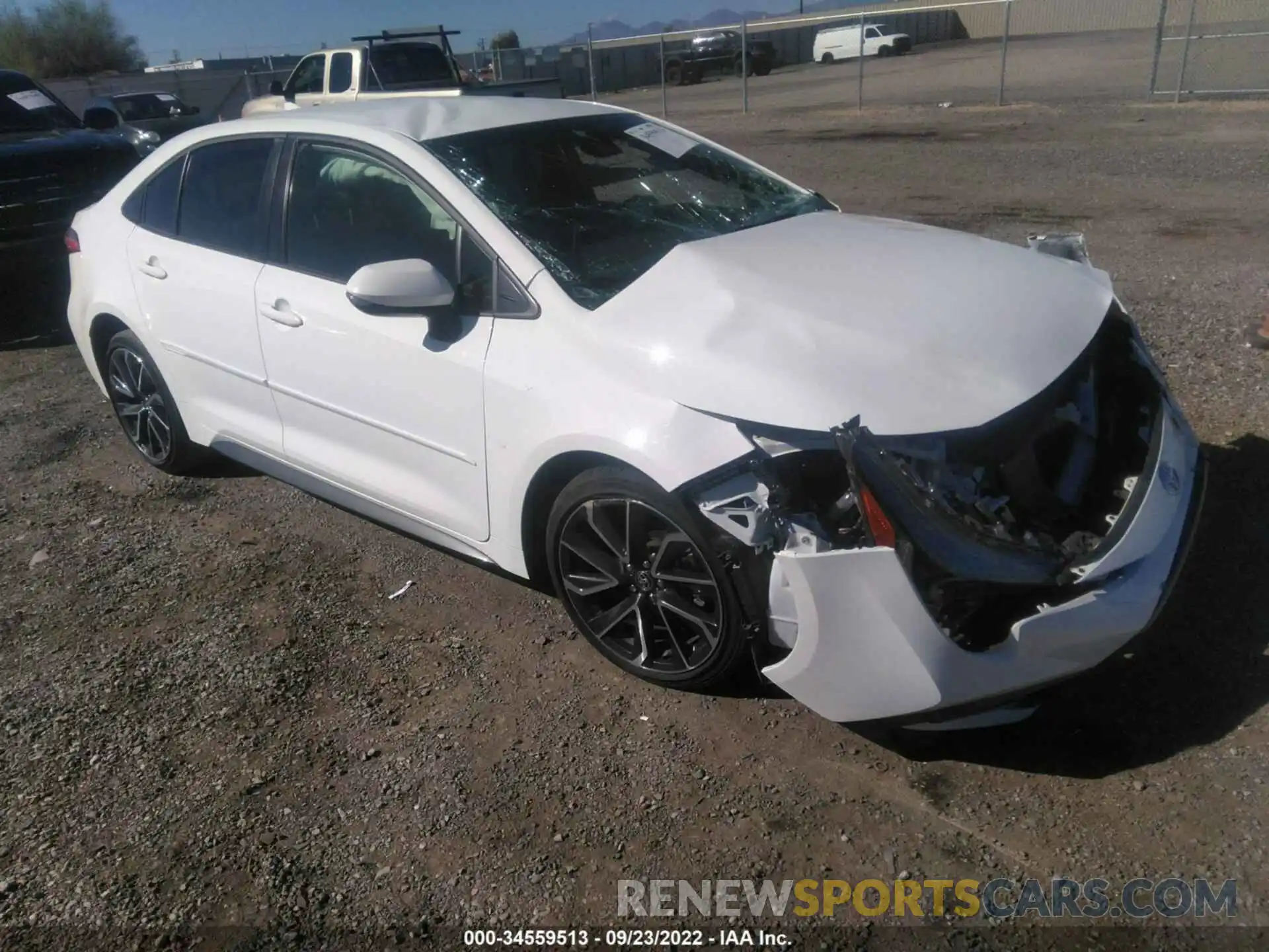 1 Photograph of a damaged car JTDS4MCE8MJ078330 TOYOTA COROLLA 2021