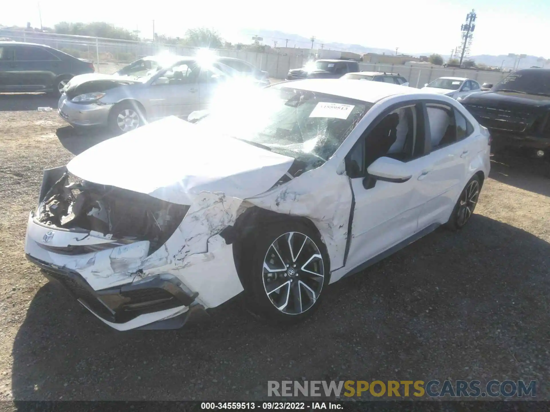 2 Photograph of a damaged car JTDS4MCE8MJ078330 TOYOTA COROLLA 2021