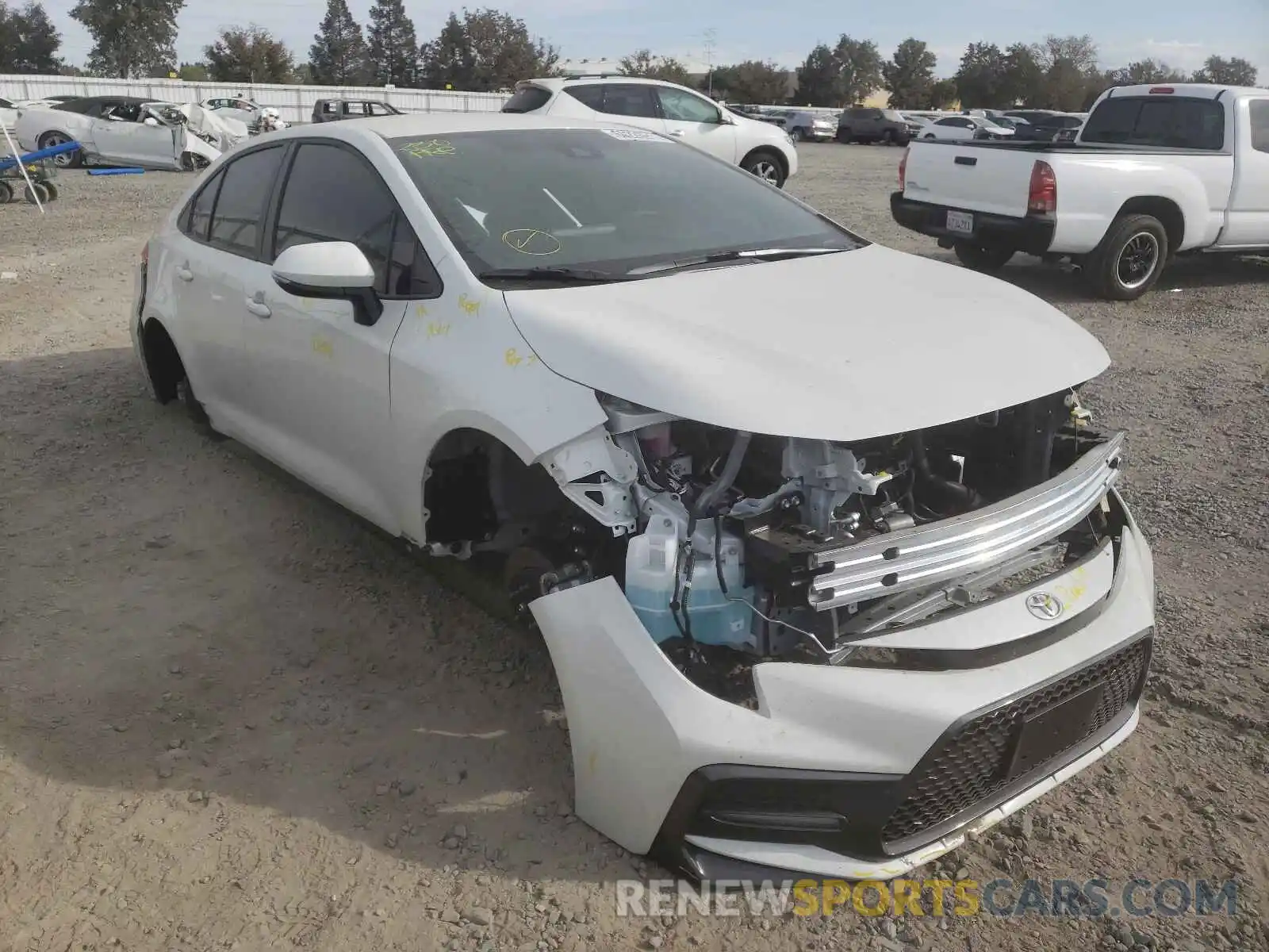 1 Photograph of a damaged car JTDS4MCE8MJ079896 TOYOTA COROLLA 2021