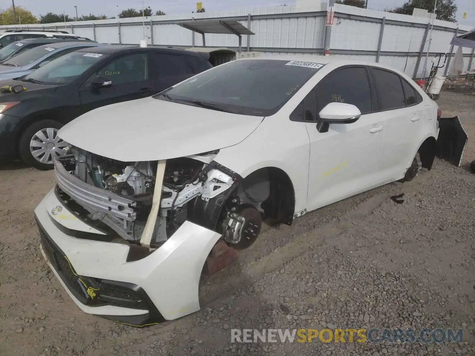 2 Photograph of a damaged car JTDS4MCE8MJ079896 TOYOTA COROLLA 2021