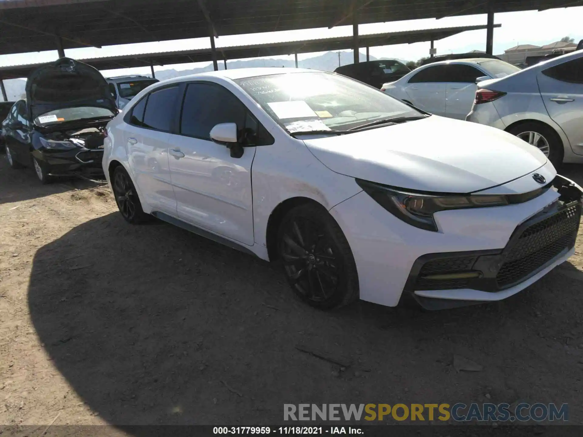 1 Photograph of a damaged car JTDS4MCE9MJ054313 TOYOTA COROLLA 2021