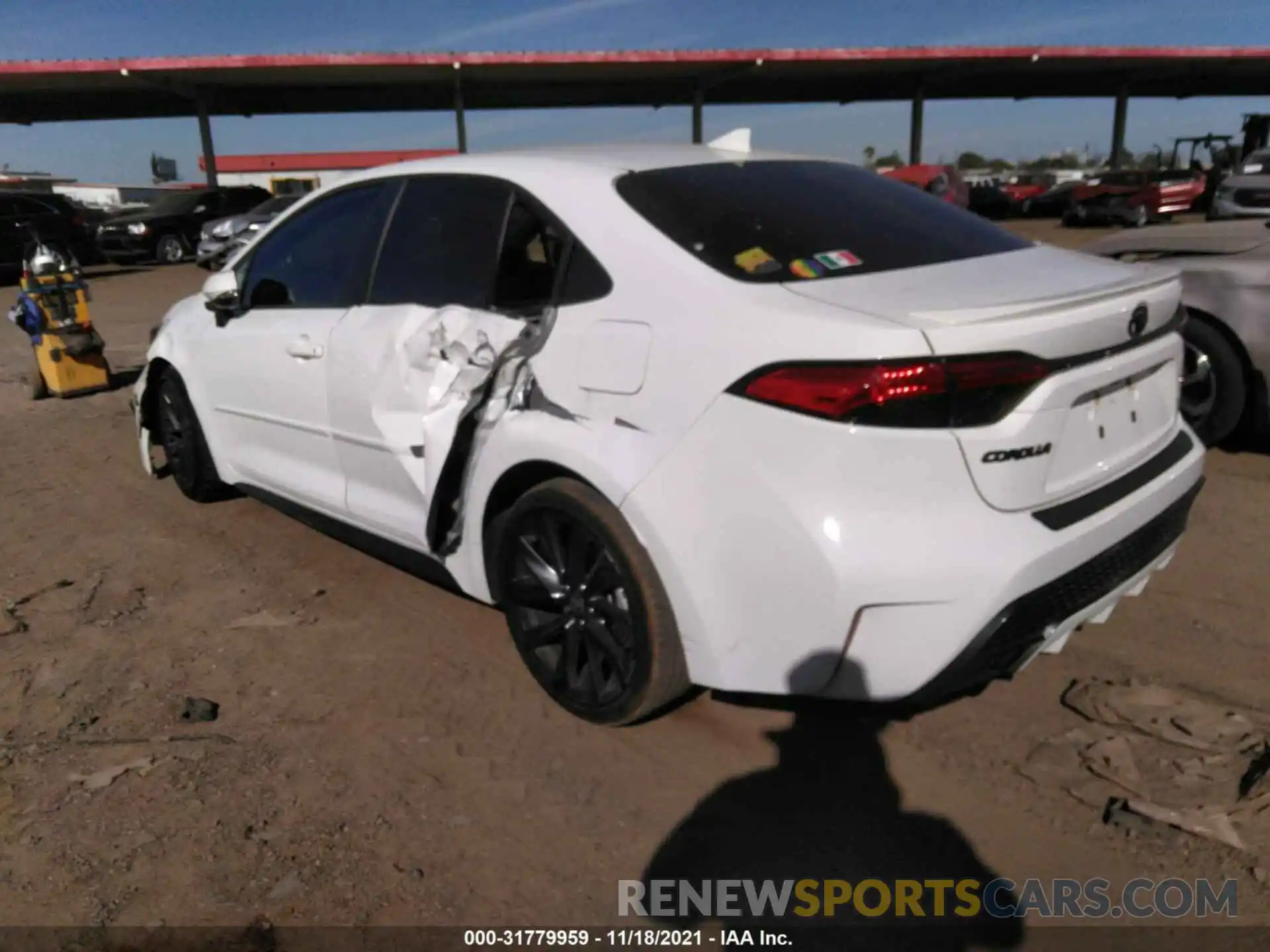 3 Photograph of a damaged car JTDS4MCE9MJ054313 TOYOTA COROLLA 2021