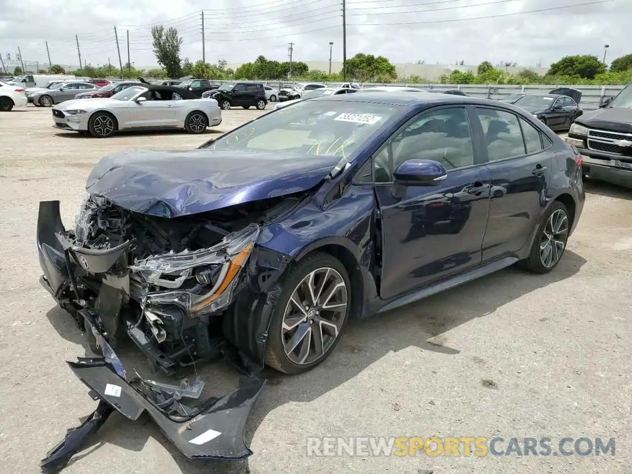 2 Photograph of a damaged car JTDS4MCE9MJ054425 TOYOTA COROLLA 2021