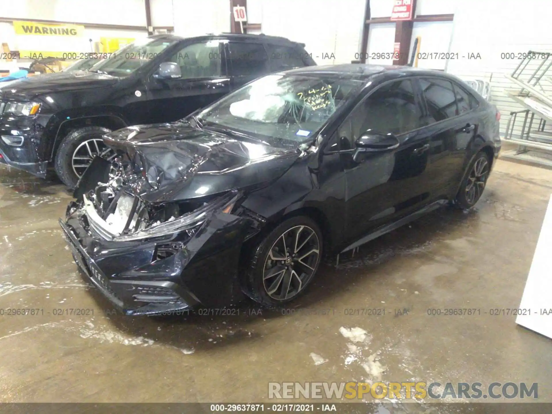 2 Photograph of a damaged car JTDS4MCE9MJ055509 TOYOTA COROLLA 2021