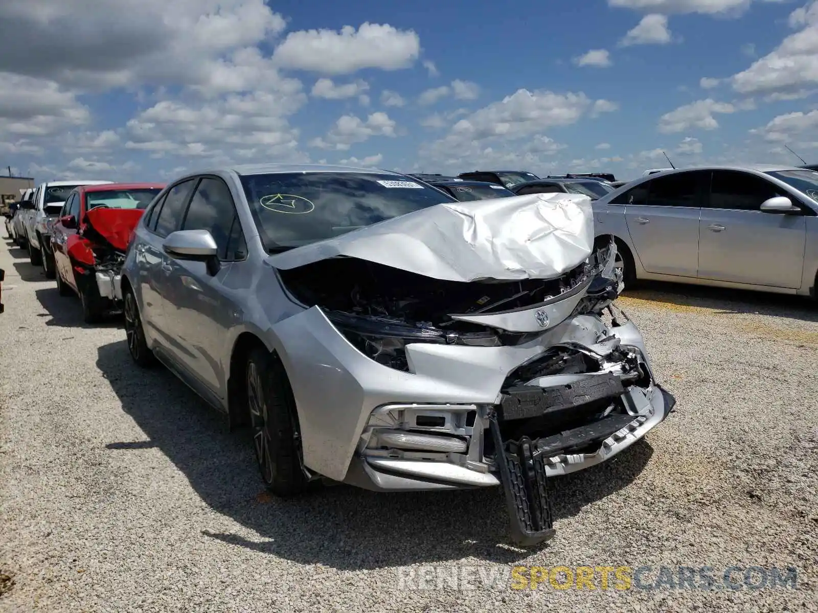 1 Photograph of a damaged car JTDS4MCE9MJ055560 TOYOTA COROLLA 2021