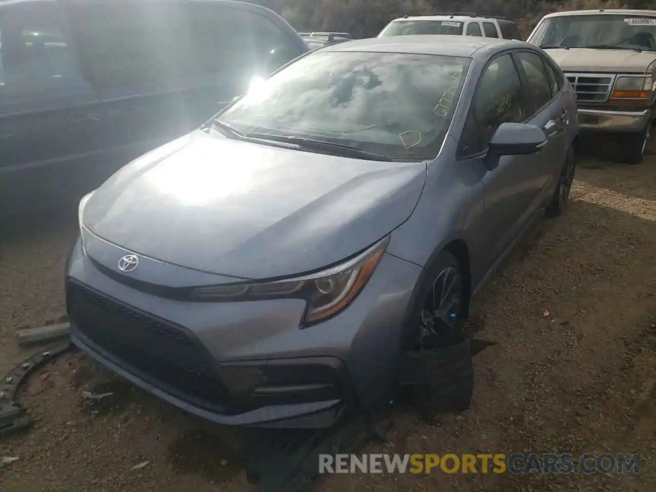 2 Photograph of a damaged car JTDS4MCE9MJ055641 TOYOTA COROLLA 2021