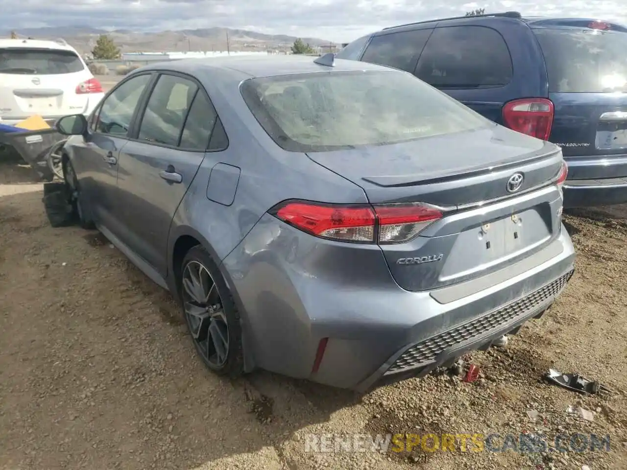 3 Photograph of a damaged car JTDS4MCE9MJ055641 TOYOTA COROLLA 2021