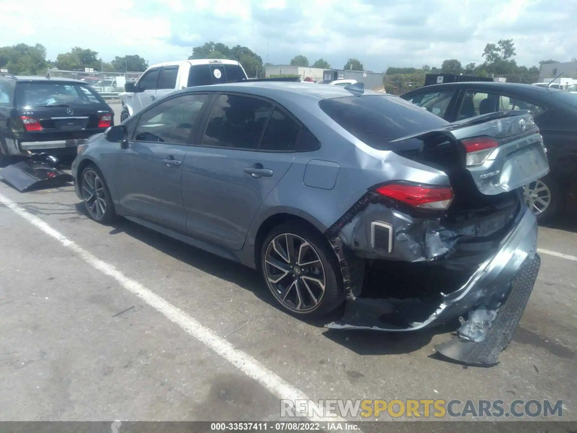 3 Photograph of a damaged car JTDS4MCE9MJ055803 TOYOTA COROLLA 2021