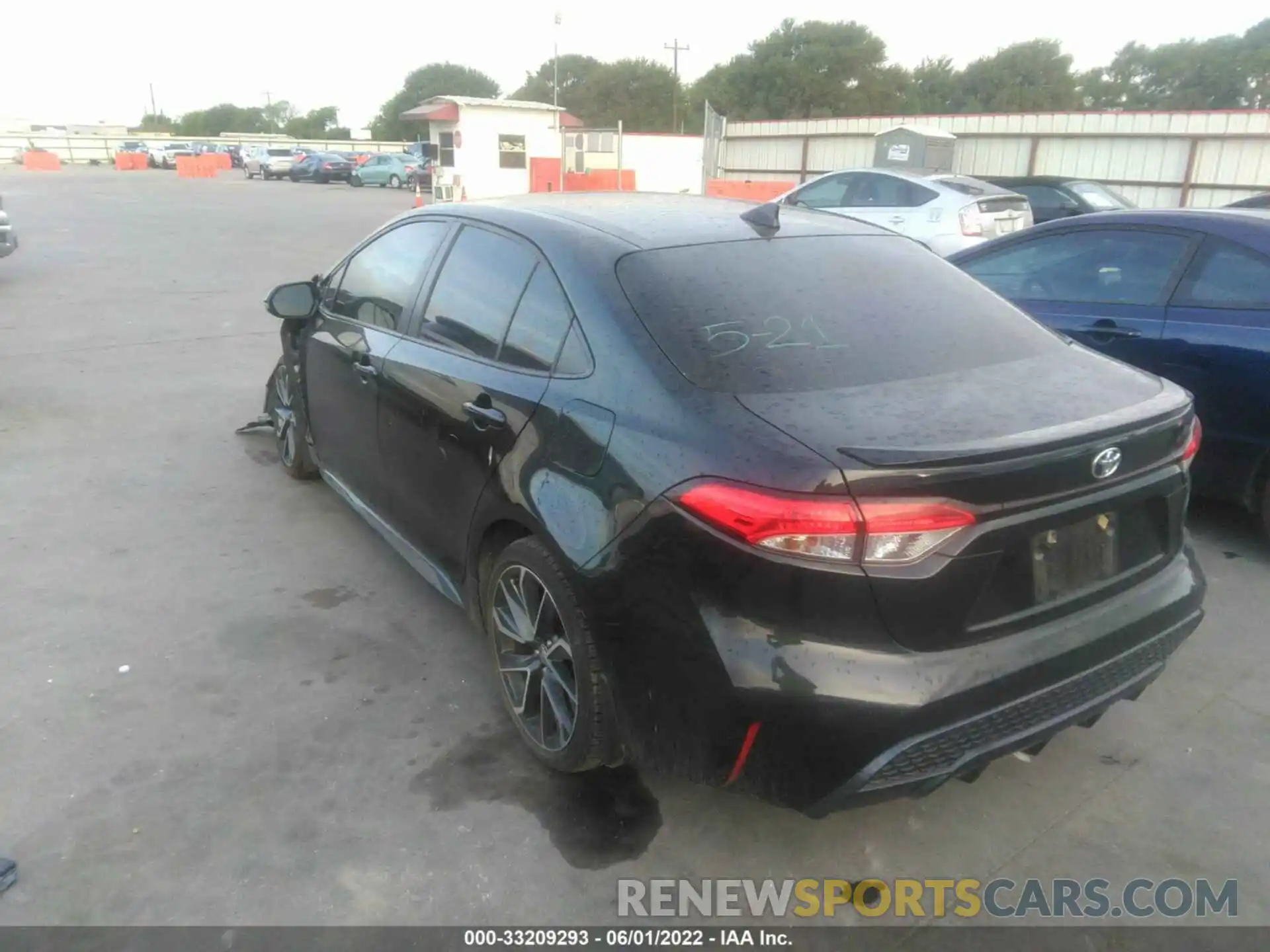 3 Photograph of a damaged car JTDS4MCE9MJ056210 TOYOTA COROLLA 2021