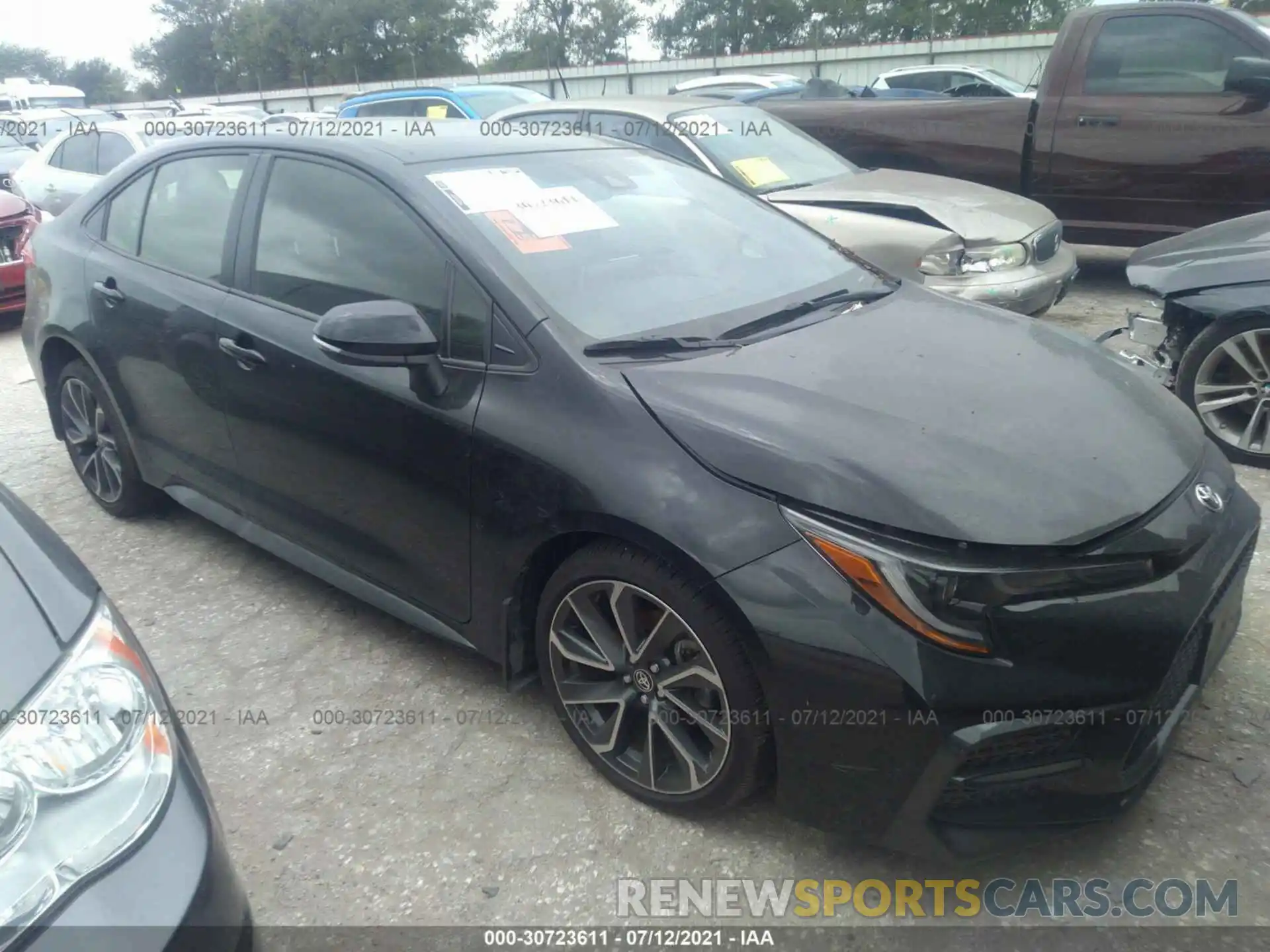 1 Photograph of a damaged car JTDS4MCE9MJ059074 TOYOTA COROLLA 2021